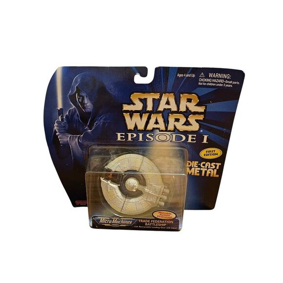 STAR WARS Episode 1 Micro Machines Trade Federation Battleship Diecast NIP - Picture 1 of 5